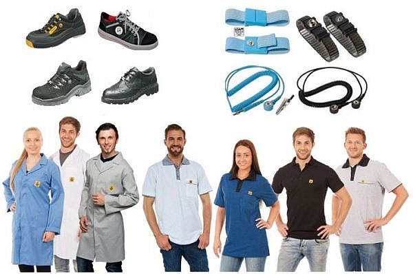 ESD Kleding Schoenen Polsband elQuip